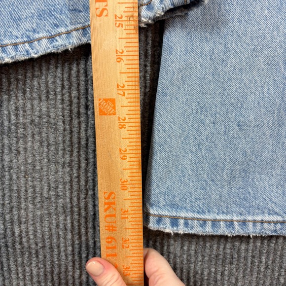 Levi's Jeans Women's 27 Premium Ribcage Split Flare Light Wash Blue Denim Casual - Picture 10 of 10